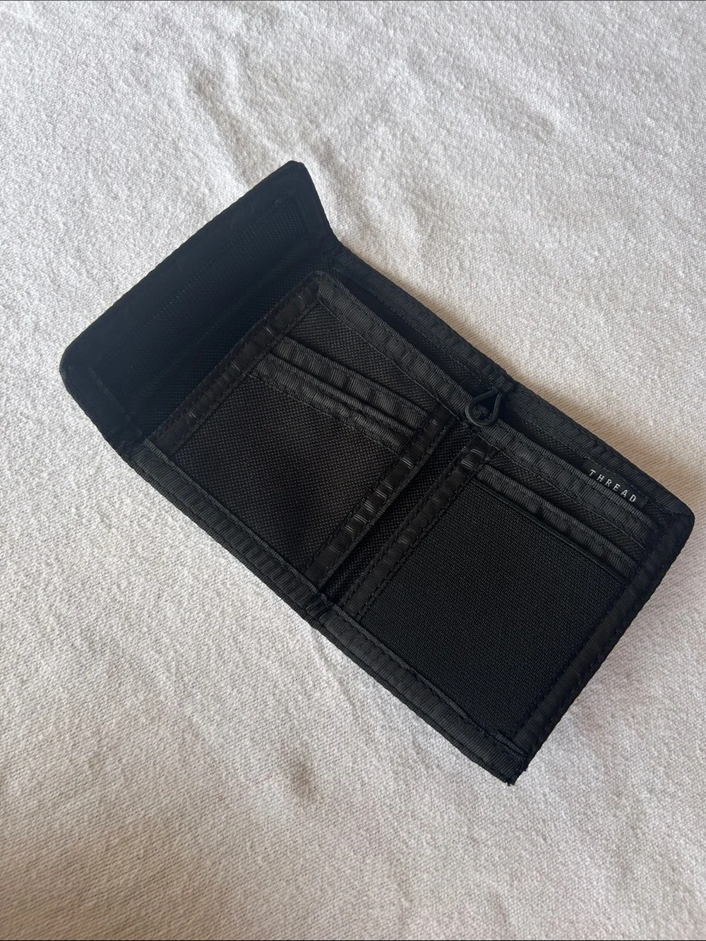 Men's Black Trifold Tactical Wallet - Nylon